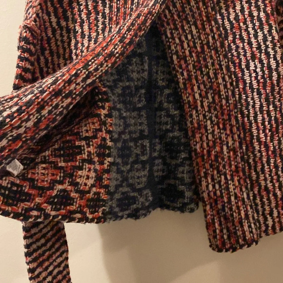 Free People women’s cardigan - knit - wool blend - snap closure - open back - S - Picture 6 of 7